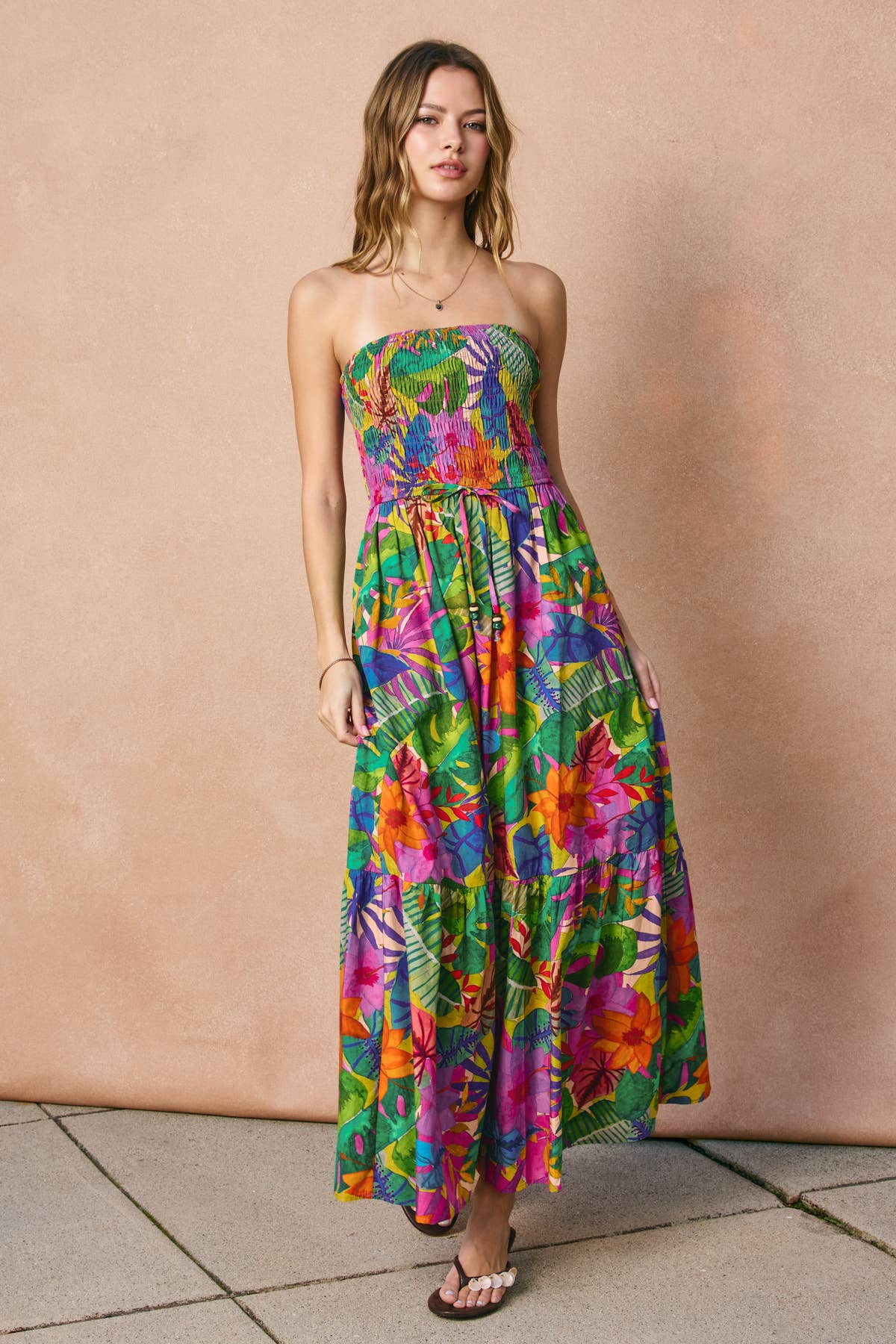 Botanica Smocked Tube Dress