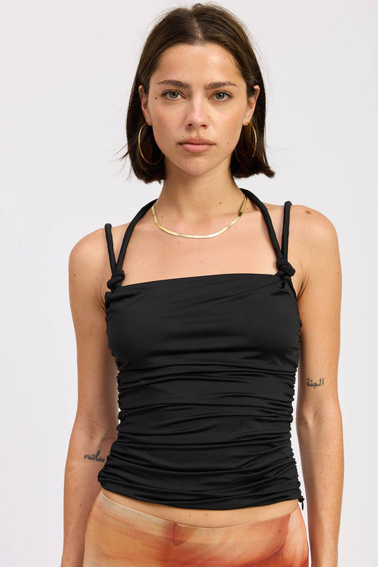 Rope Tie Halter Top