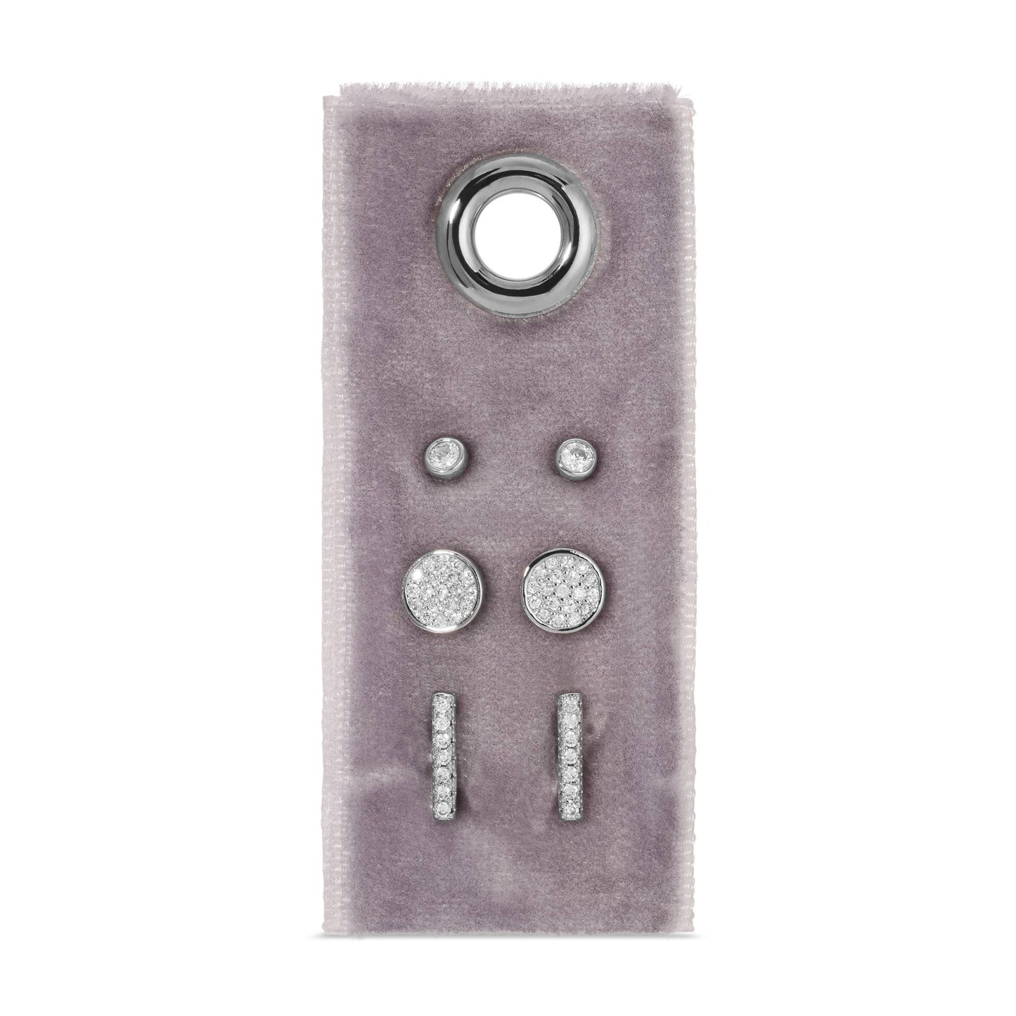 Pave Velvet Stud Gift Set: Gold