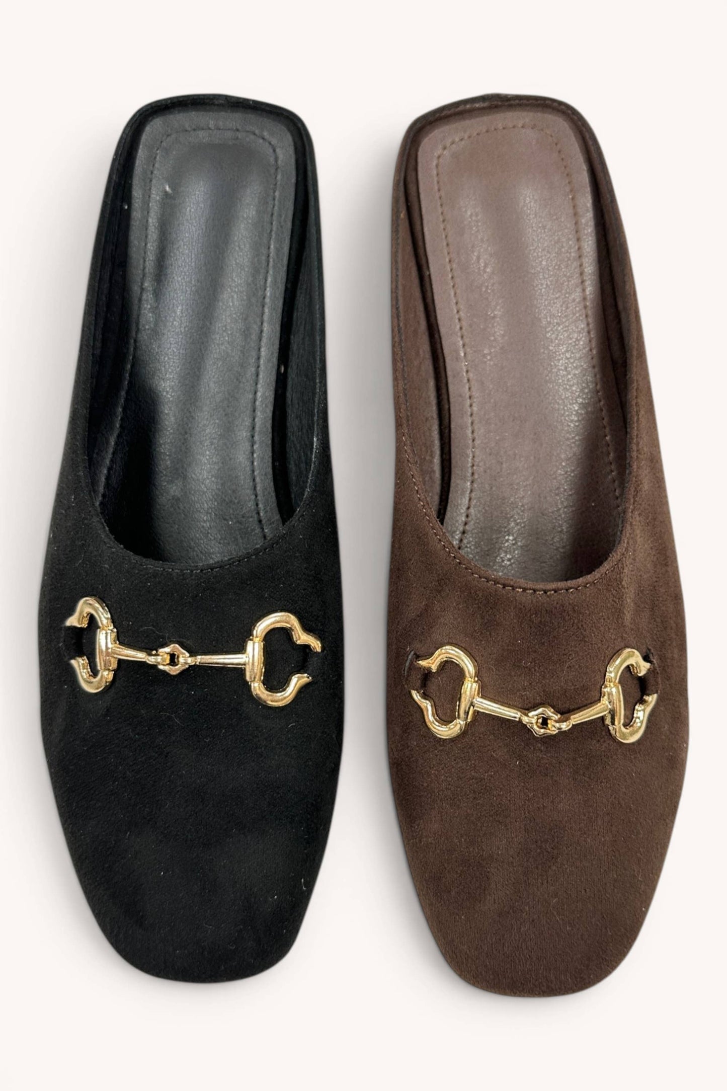Horsebit Mule Flat - Chocolate