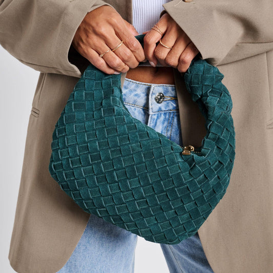 Autumn Woven Genuine Suede Leather Bag