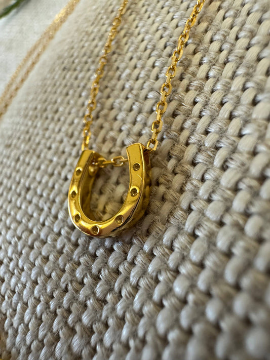Lucky Horseshoe Necklace- Gold or Silver