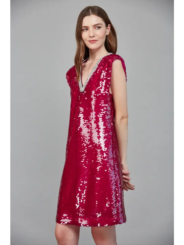 Ruby Rhinestone Dress