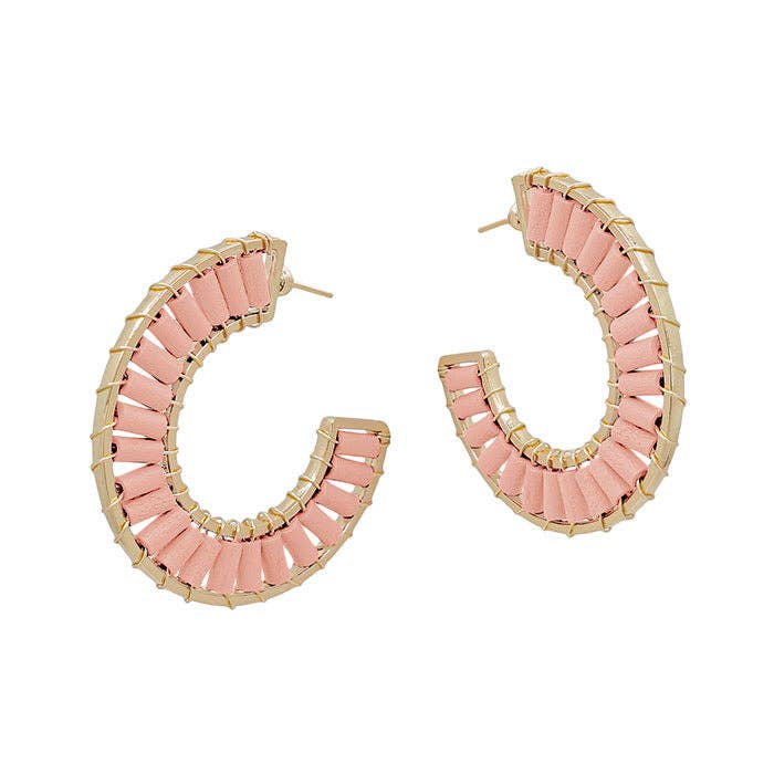 Bead Hoops- 4 Colors