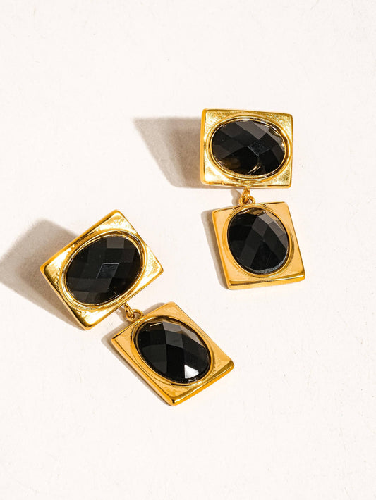 Square Stone Earring