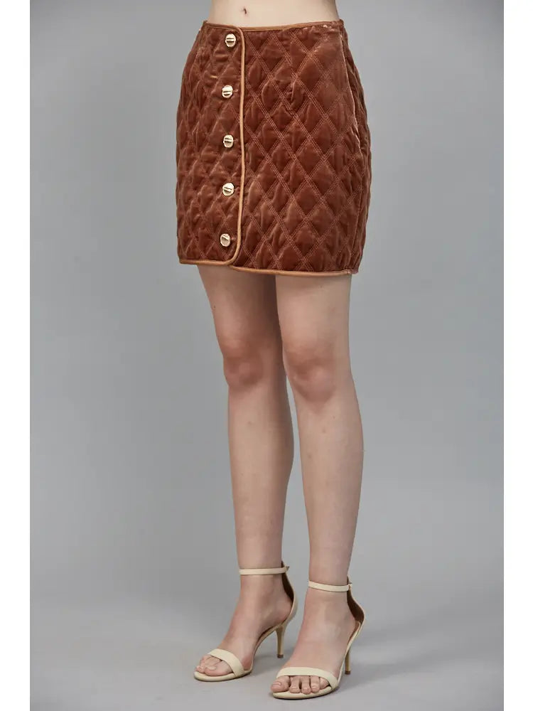 Quilted Crush Mini Skirt