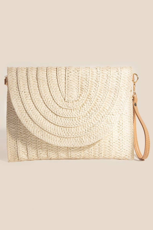 Layered Braided Envelope Clutch