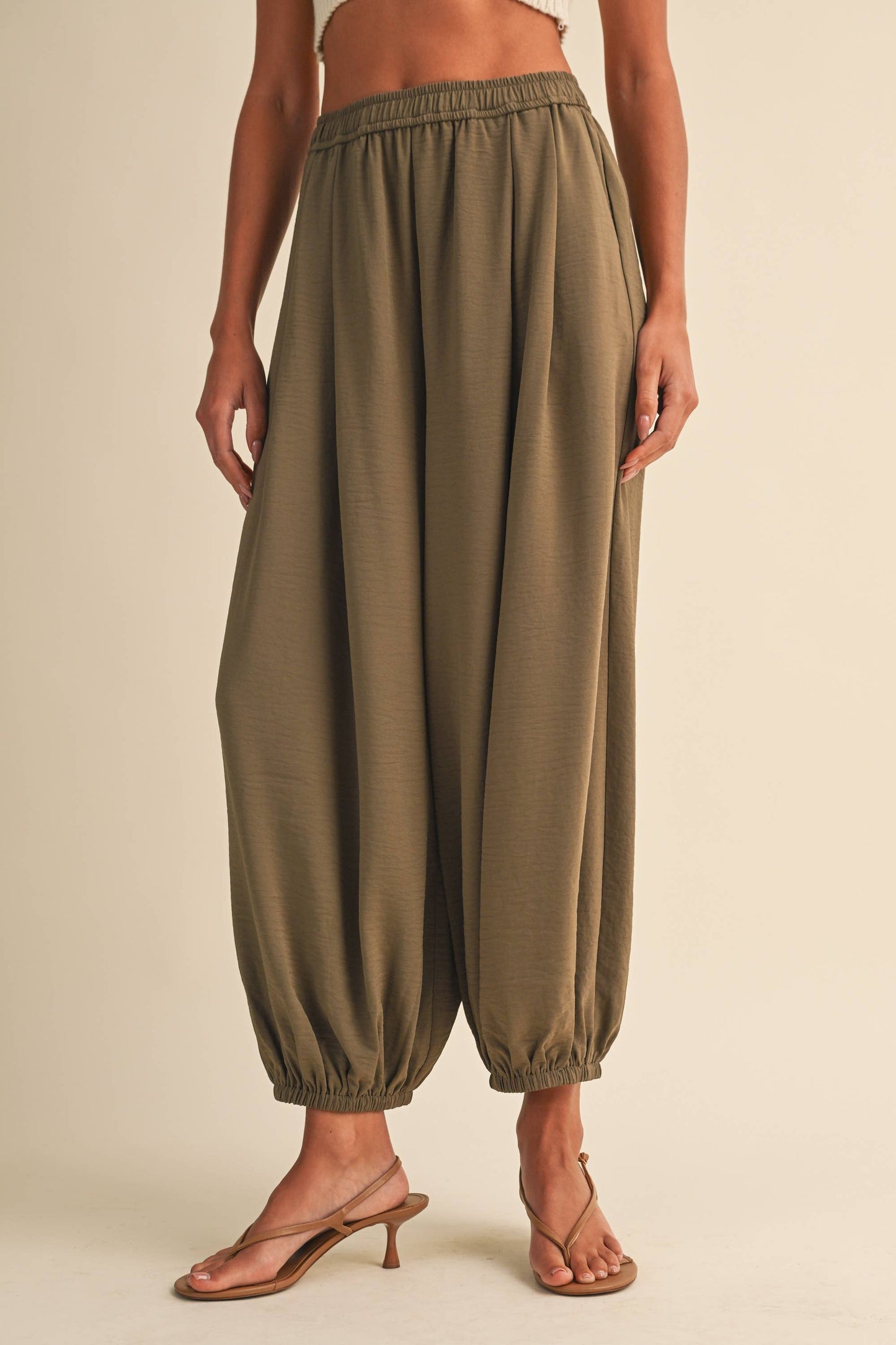 Olive Balloon Pant