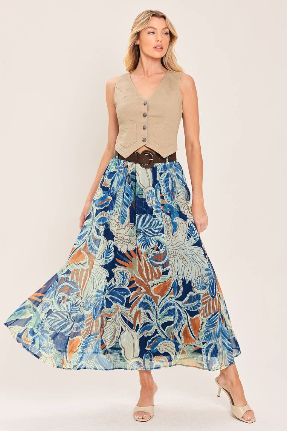 Barbados Belted Skirt