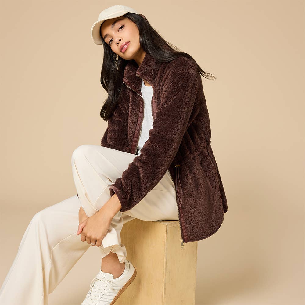Dream Plush Jacket in Espresso