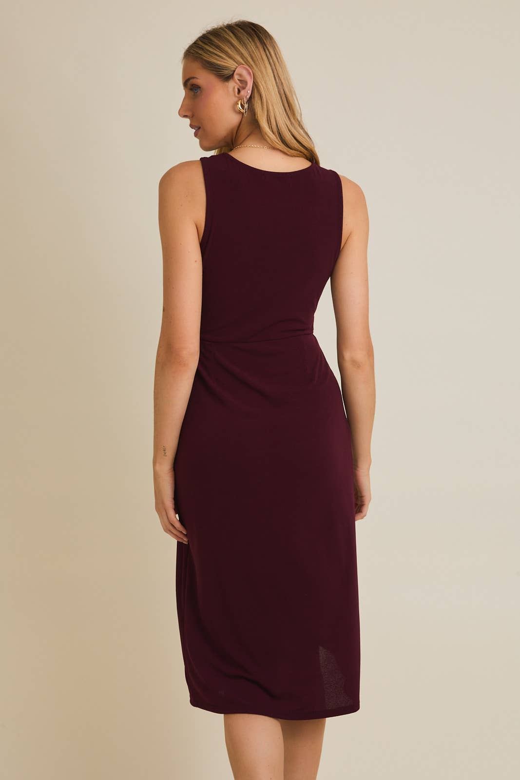 Tulip Hem Midi Dress