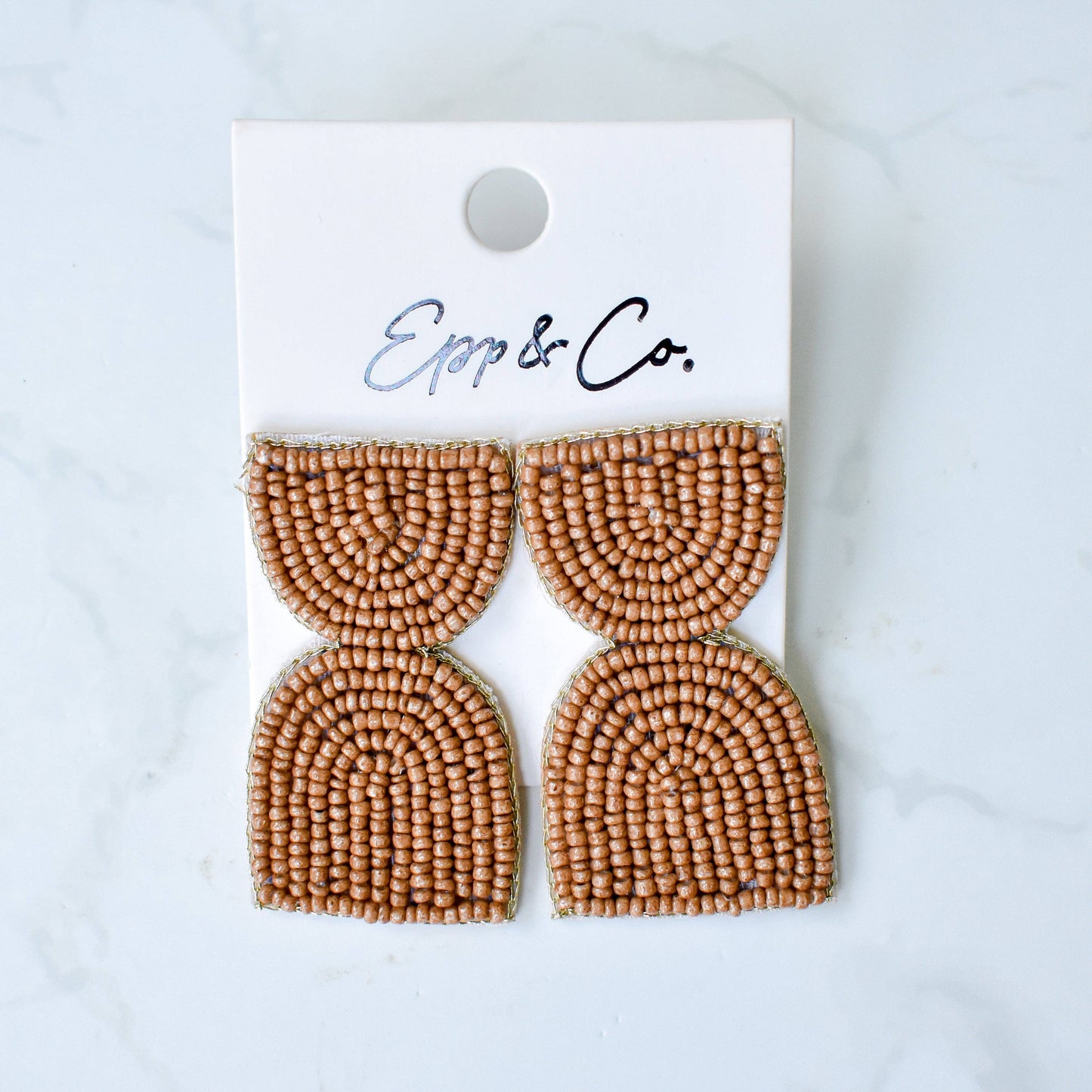 Light Brown Mod Geo Drops