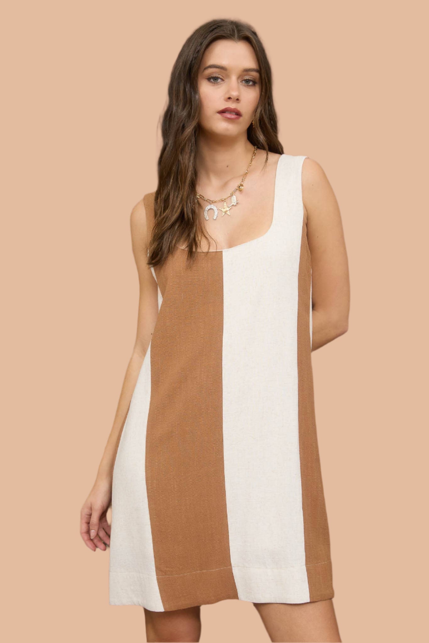 Dunes Striped Linen Dress
