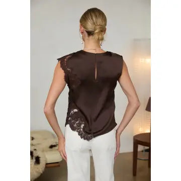 Chocolate Lace Top