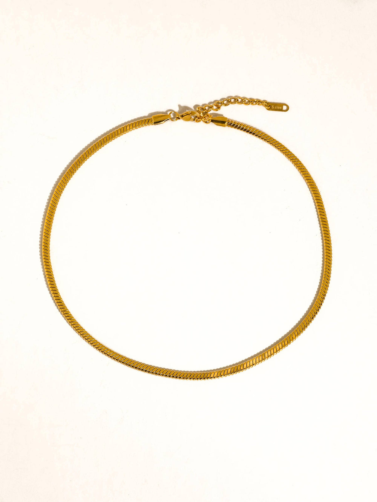 Papillon 18K Gold Non-Tarnish Snake Chain Necklace