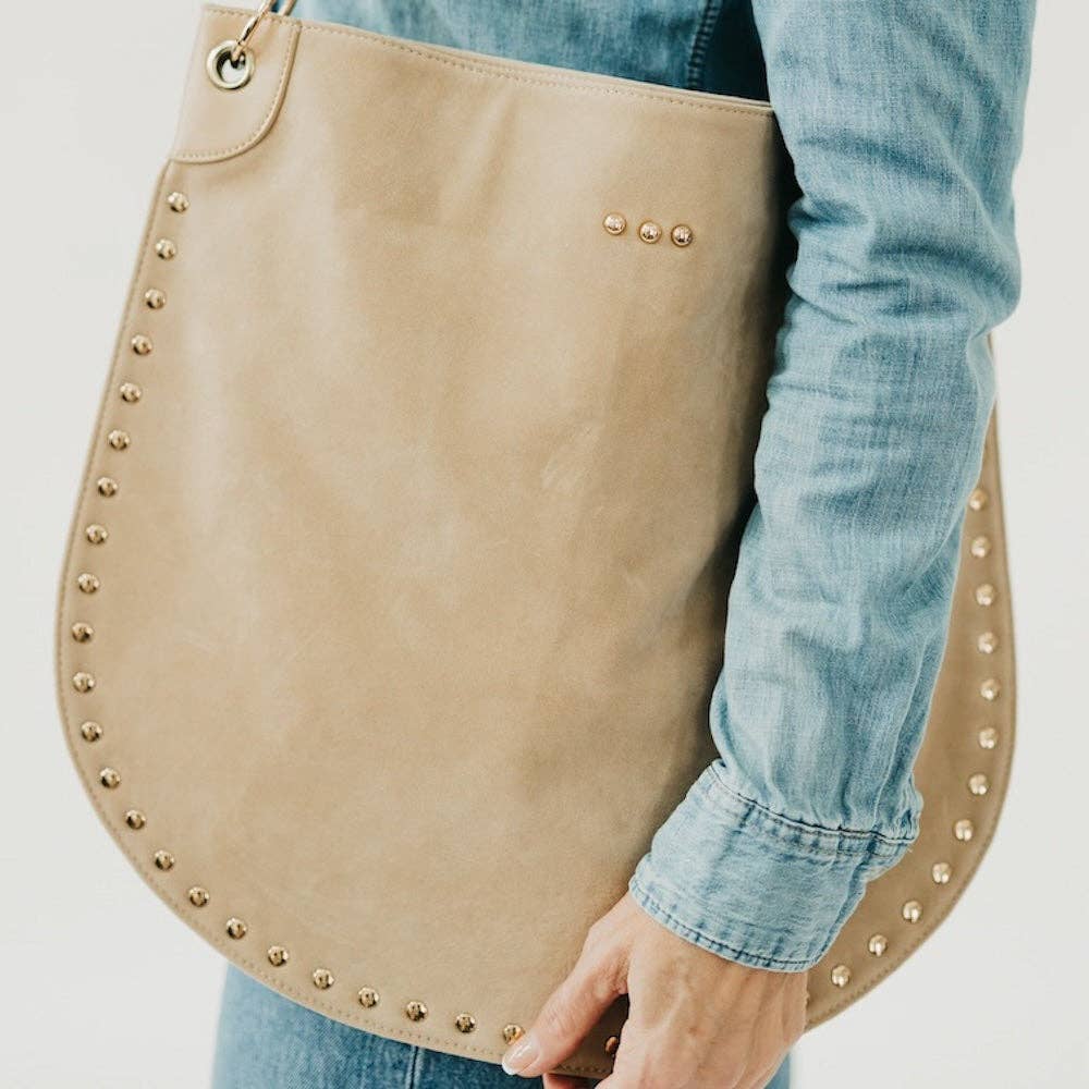 Rosalie Rivet Suede Hobo Bag - 3 Colors