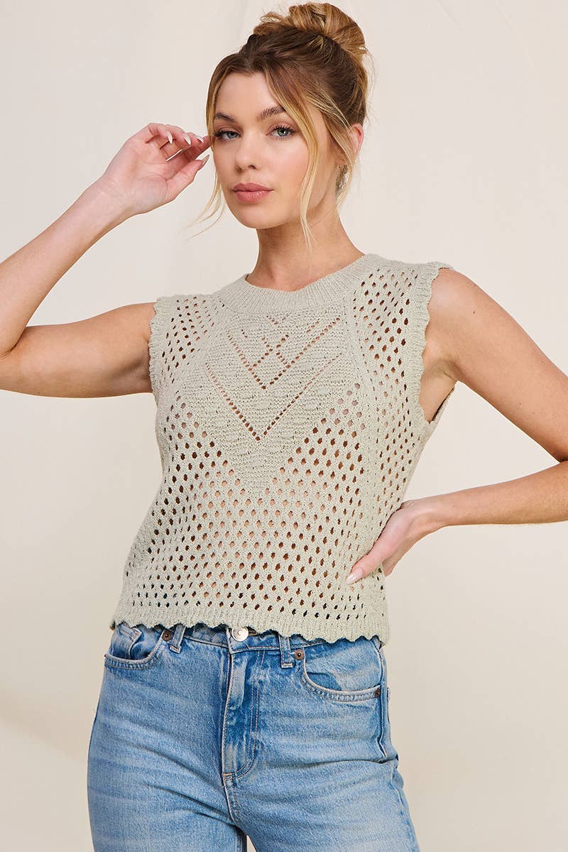 Sage Sweater Tank