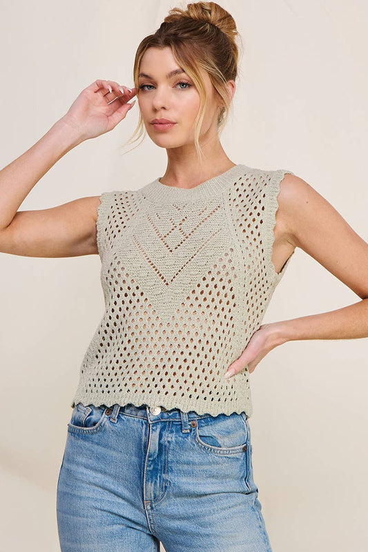 Sage Sweater Tank