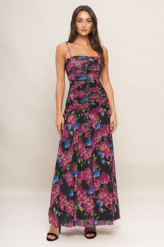 Night Garden Mesh Maxi
