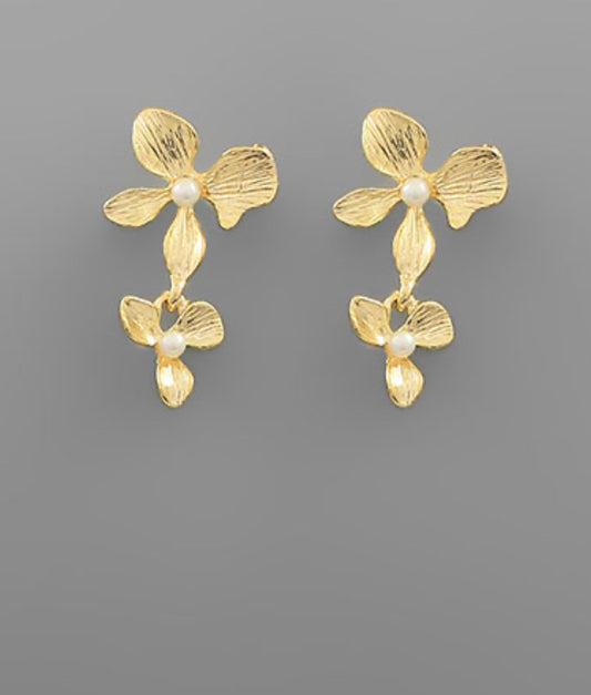 Double Flower Earring