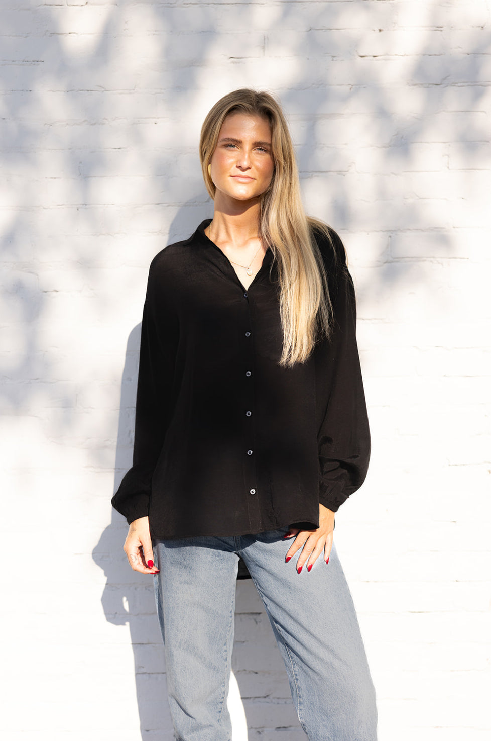 Channel Blvd. Blouse - Black