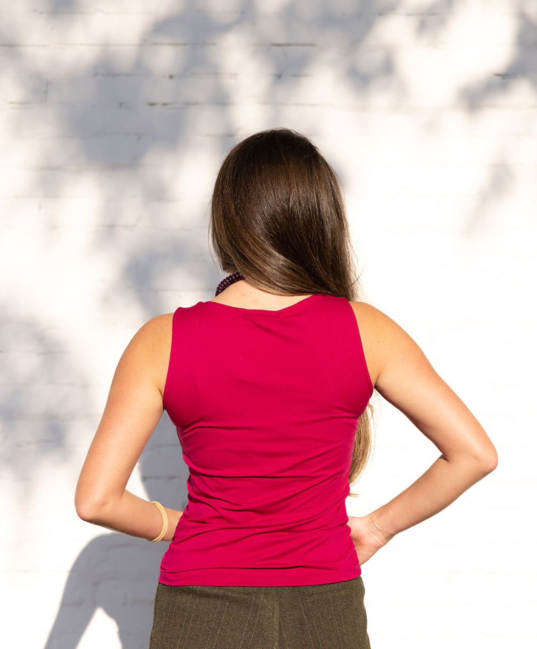 S Curve Tank - Berry