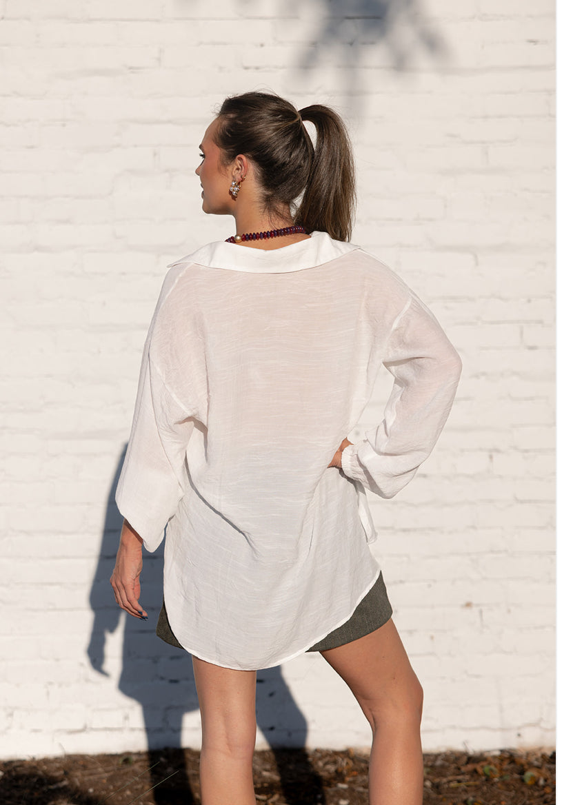 Channel Blvd. Blouse - White