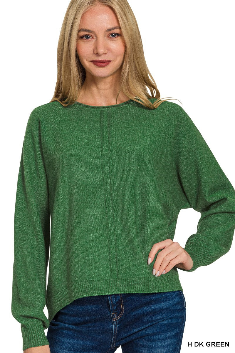 Front Seam Sweater - Multiple Colors