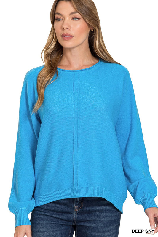 Front Seam Sweater - Multiple Colors