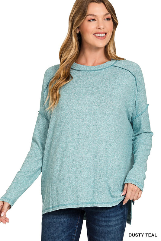 Exposed Seam Tee - Multiple Colors