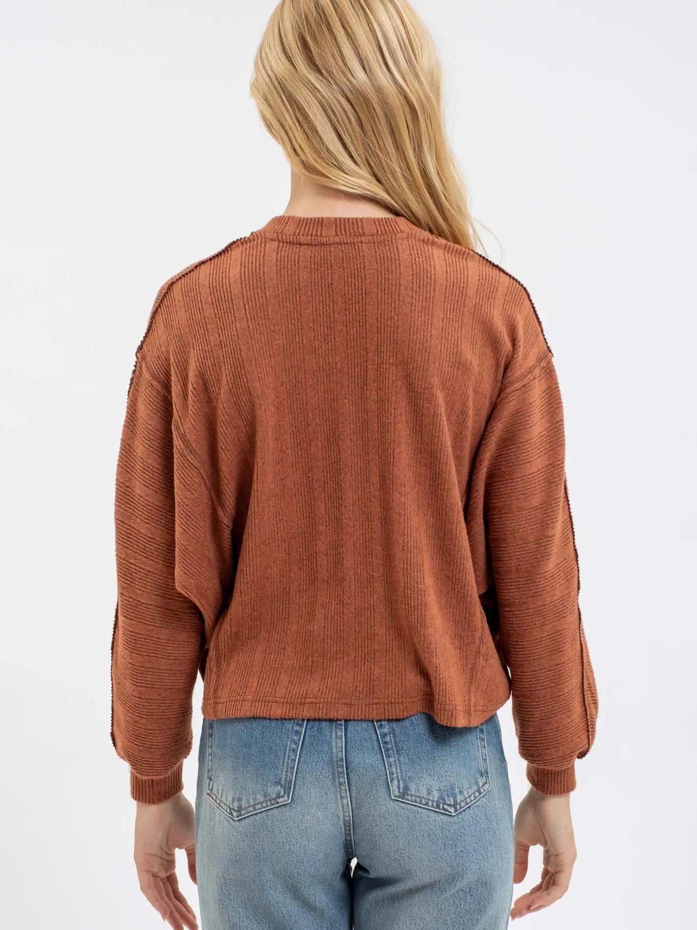 Textured Stripe Sweater - 2 Colors