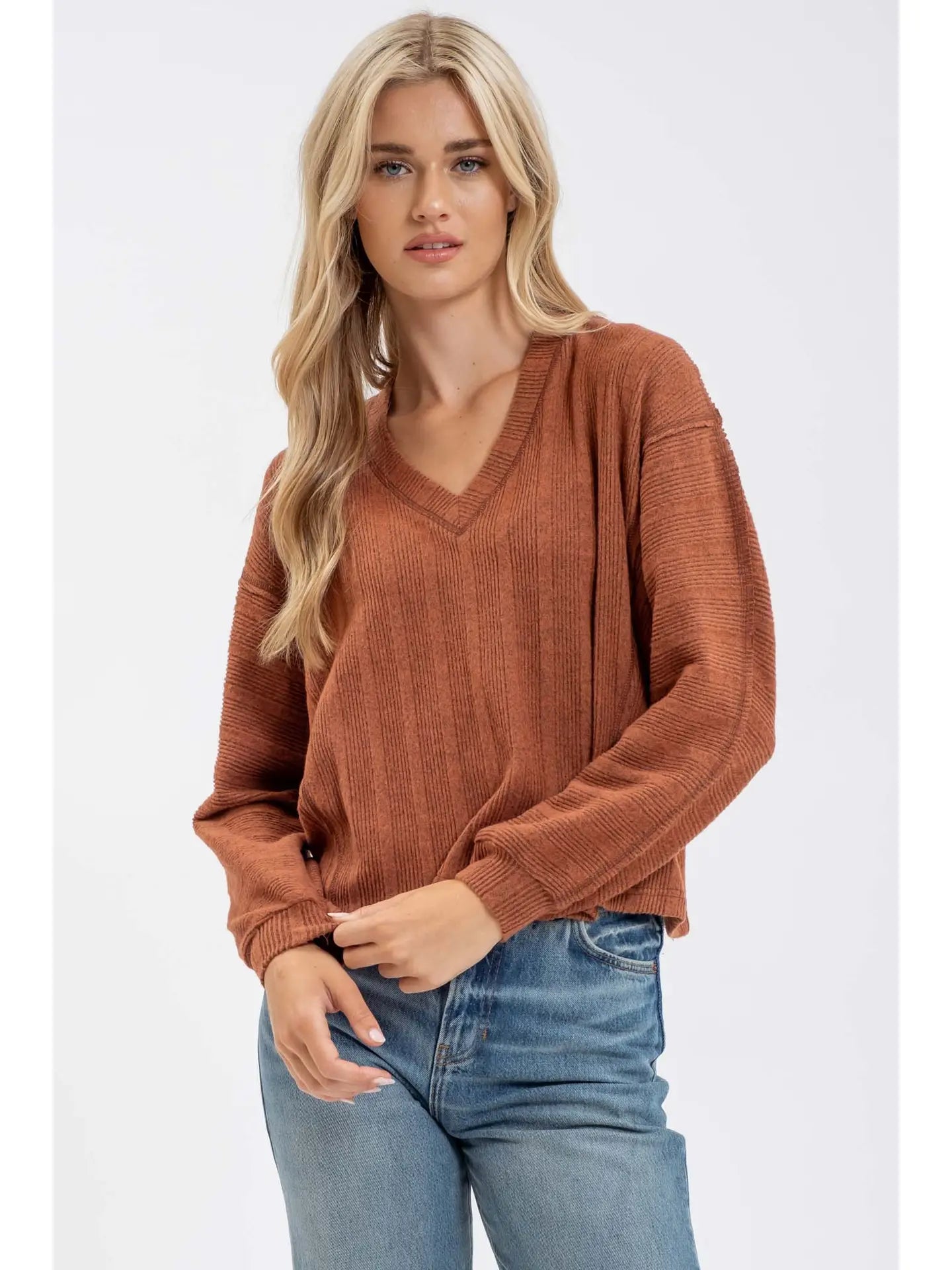 Textured Stripe Sweater - 2 Colors