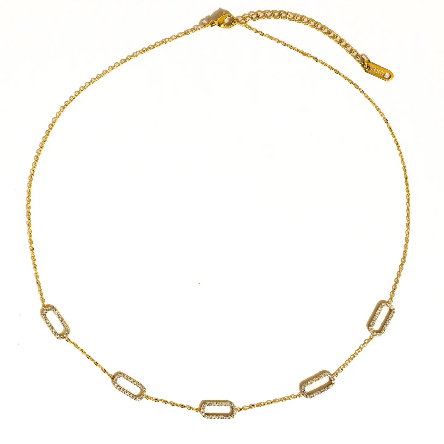 Burnisse 18k Gold Non- Tarnish Chain Necklace