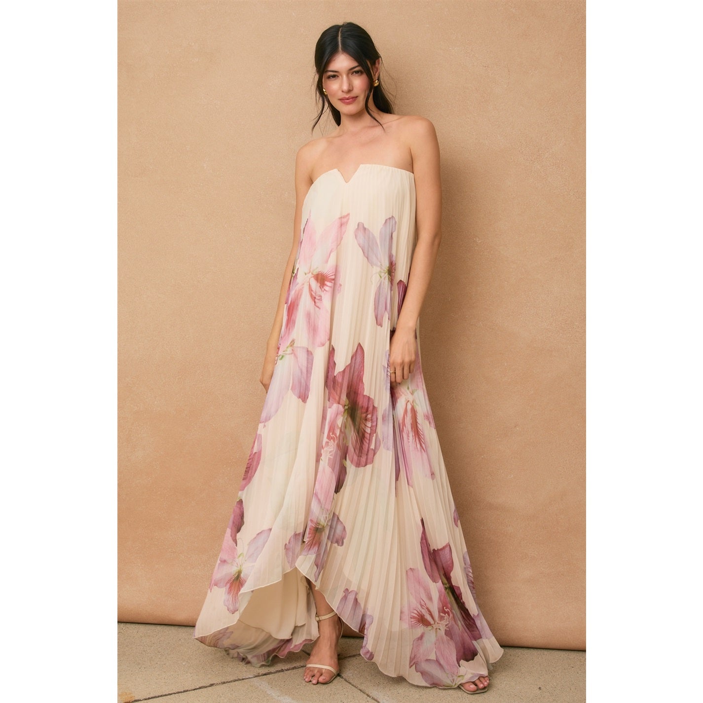 Petal Pusher Pleated Maxi