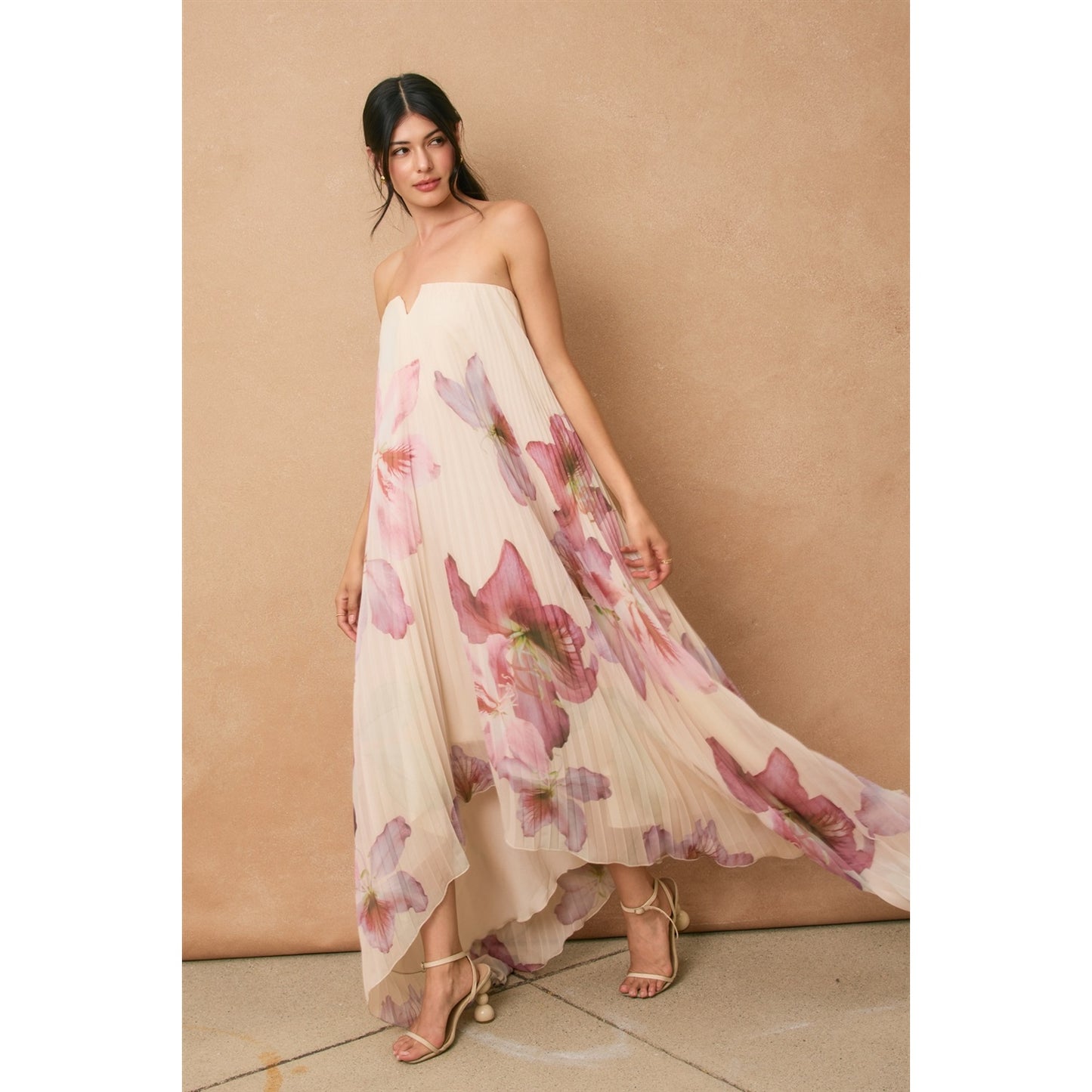 Petal Pusher Pleated Maxi