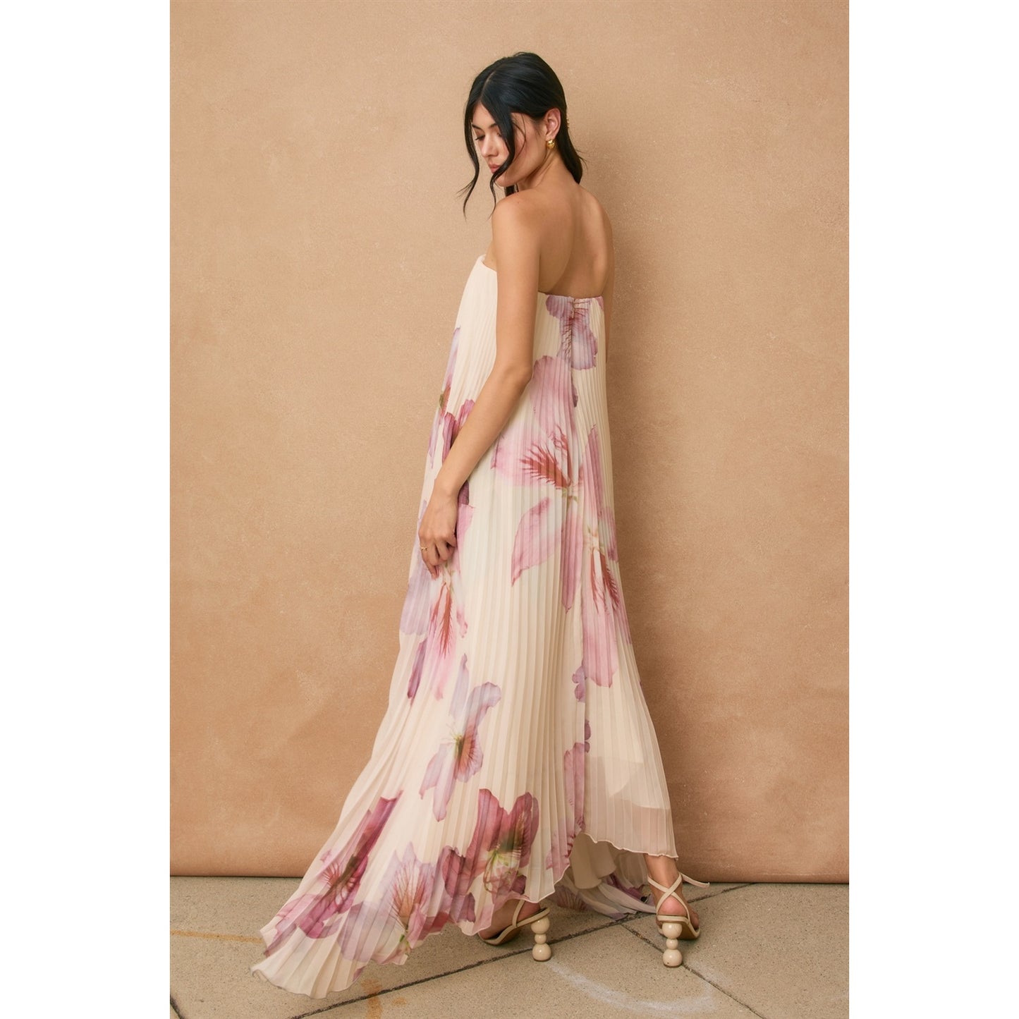 Petal Pusher Pleated Maxi