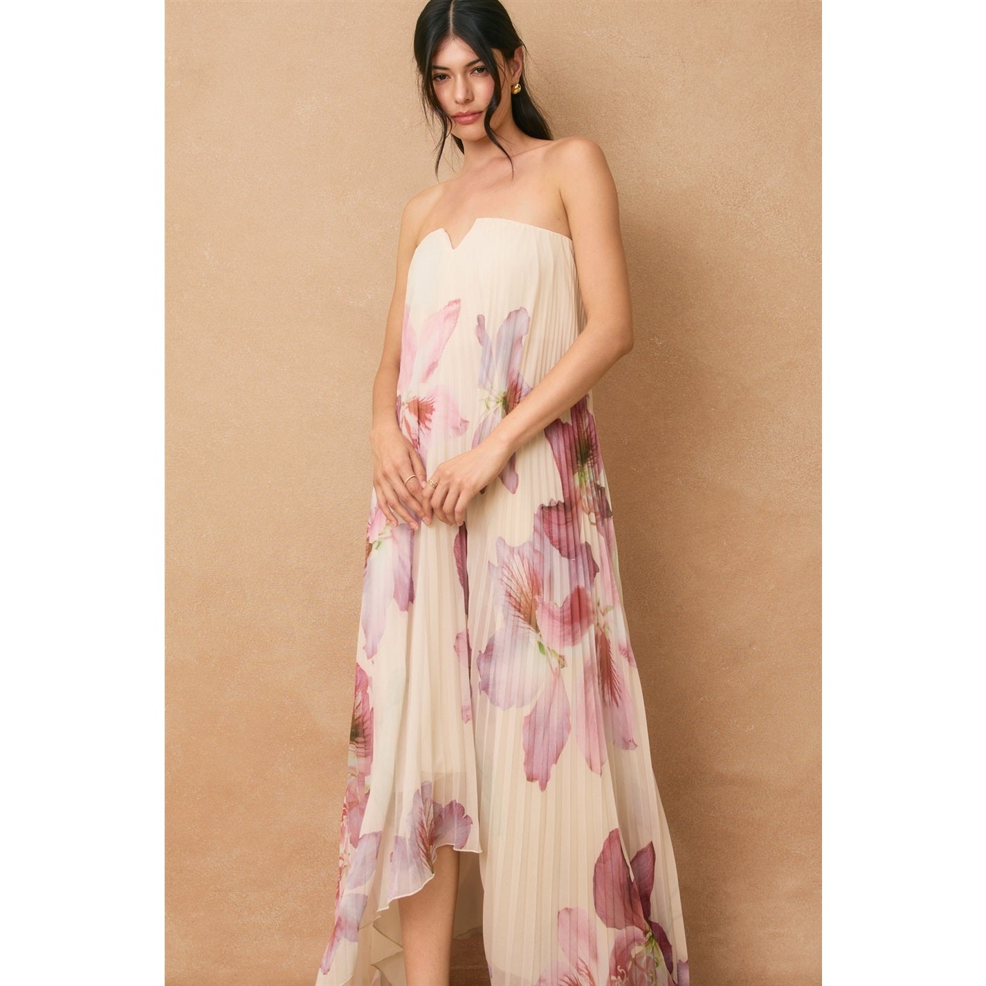 Petal Pusher Pleated Maxi