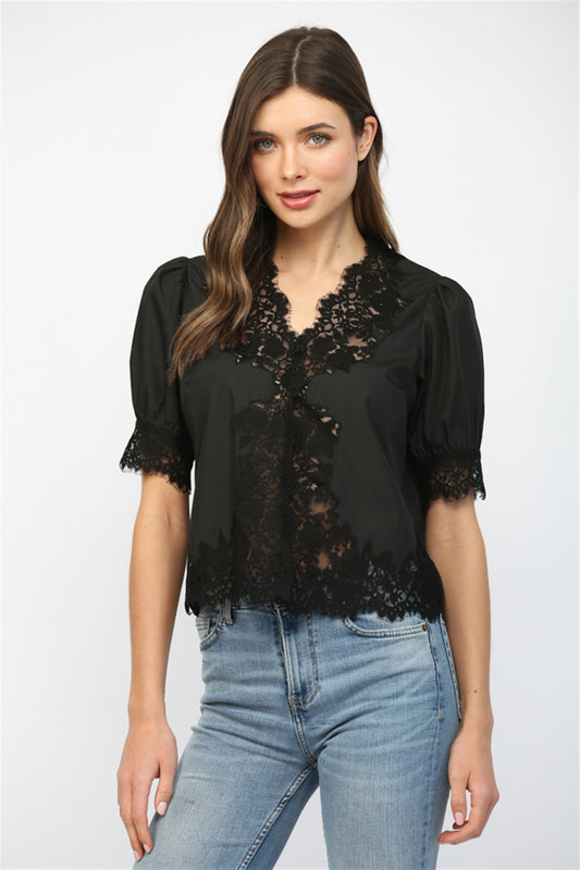 Straights Black Blouse