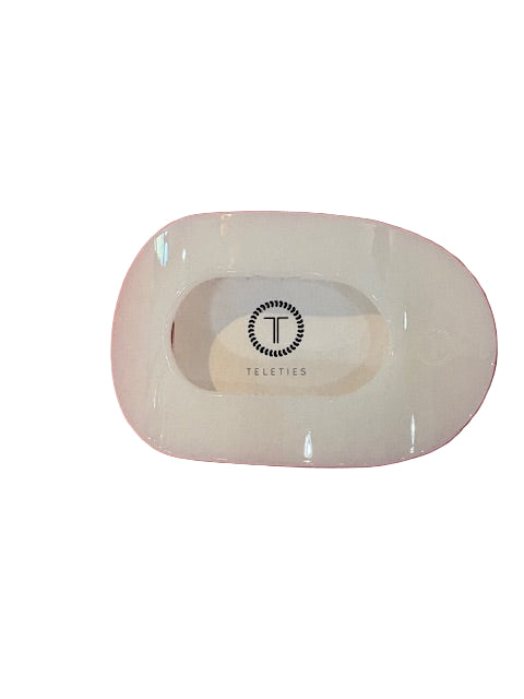 Coconut White Large Round Hair Clip