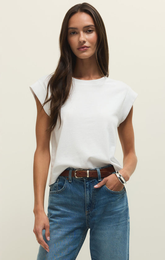 Camino Jersey Top - White