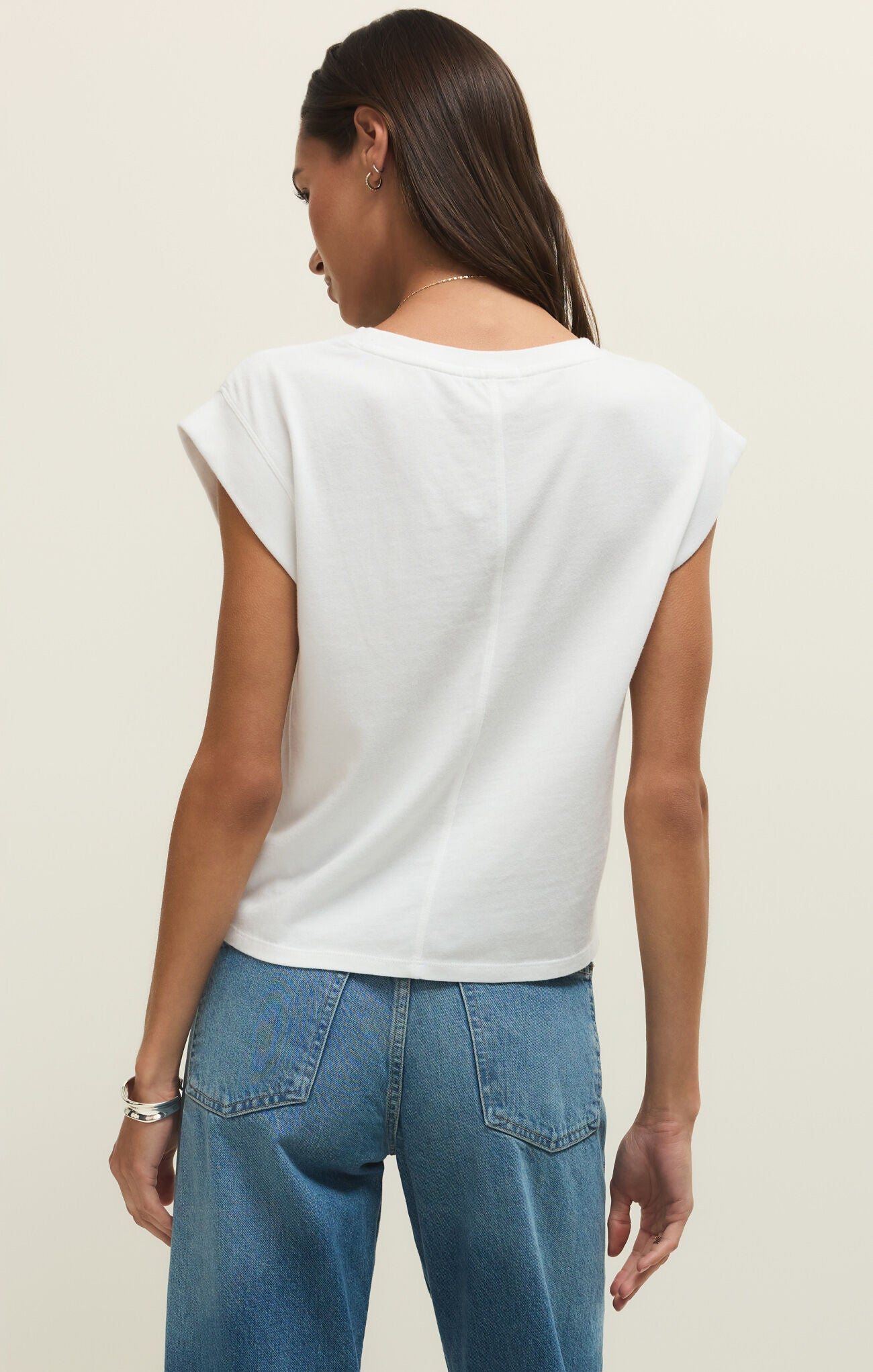 Camino Jersey Top - White