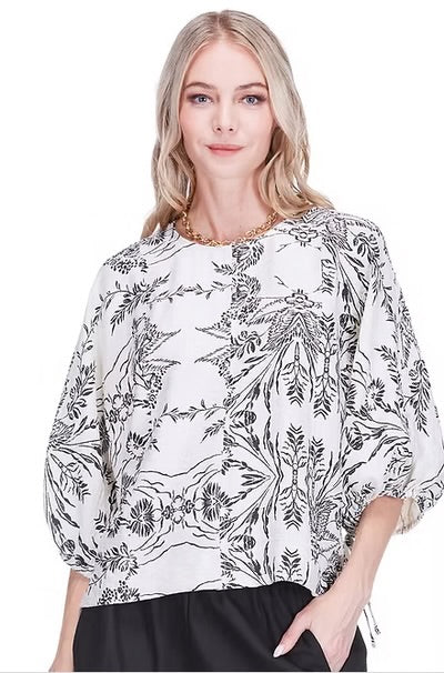 Ink Blossom Blouse