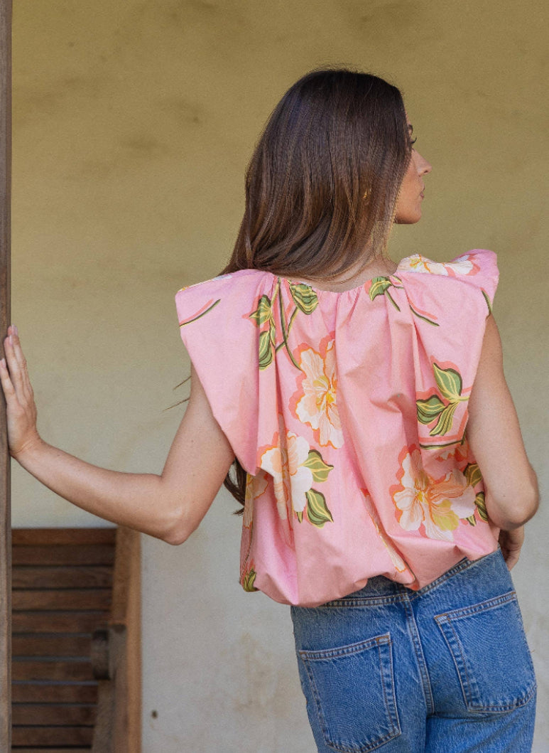 Tropical Hibiscus Blouse
