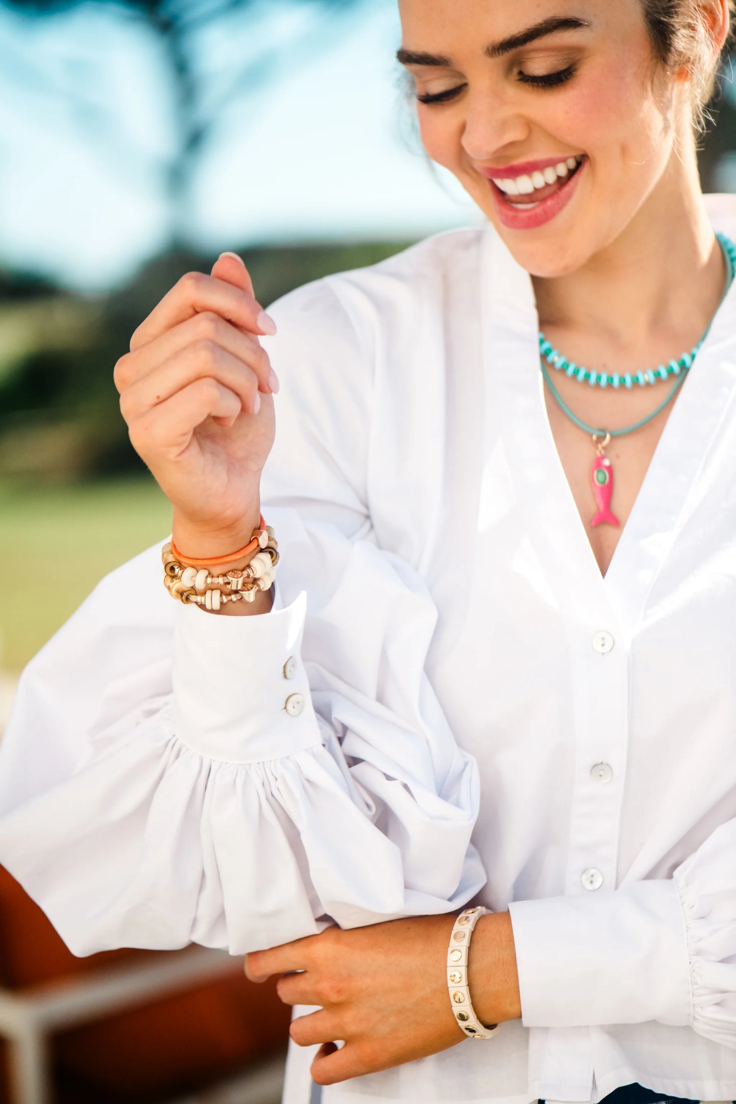 Leather Fish Necklace - 3 Colors