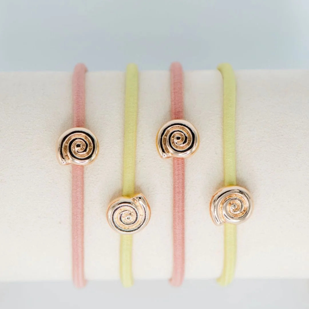 Conch Shell Hair Tie Set - 2 Colors