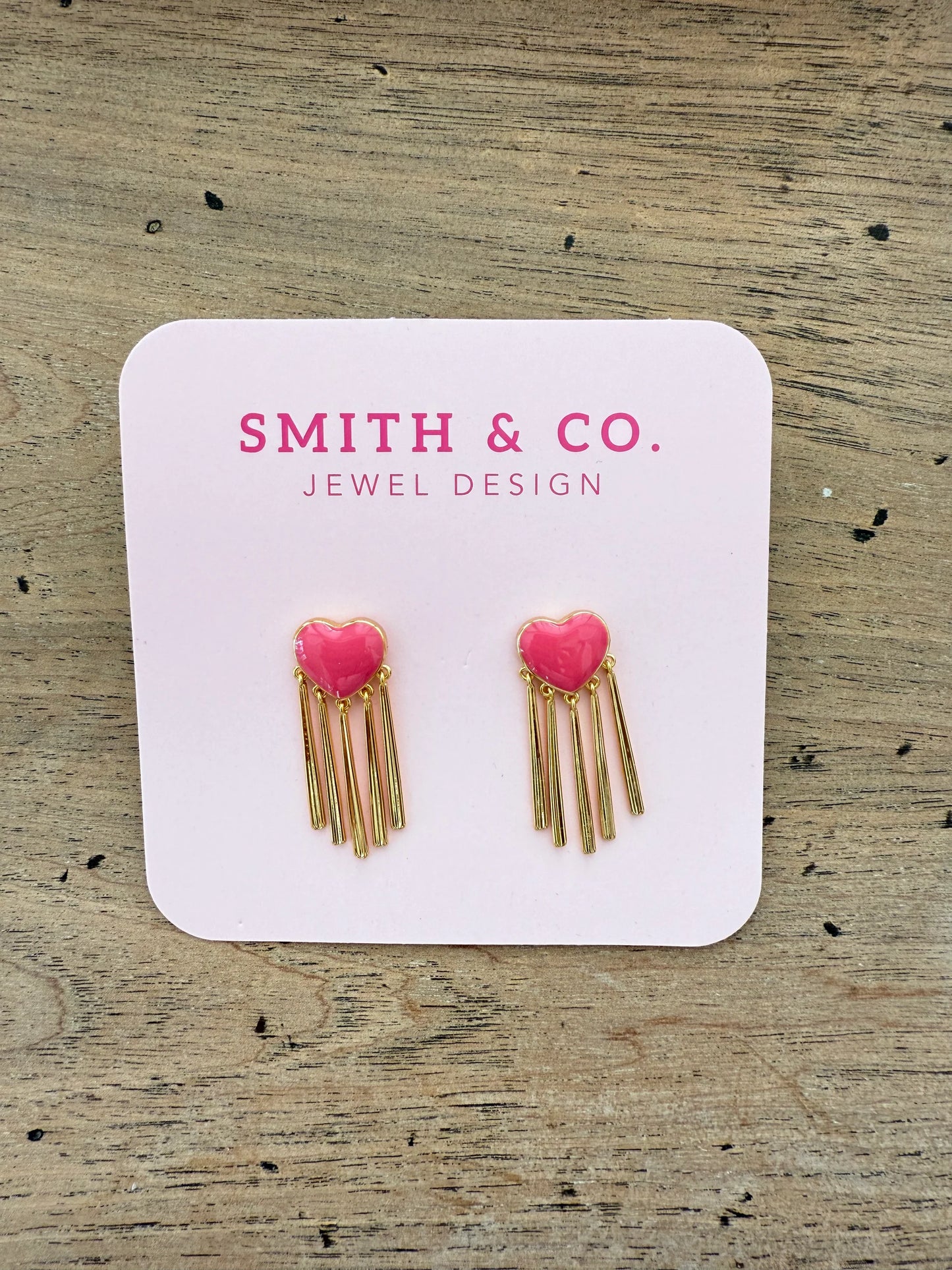 Lagos Heart Tassel Earrings - 4 Colors