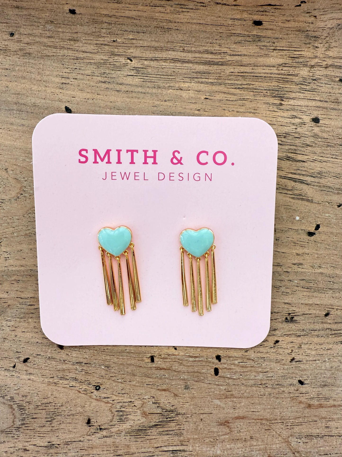 Lagos Heart Tassel Earrings - 4 Colors