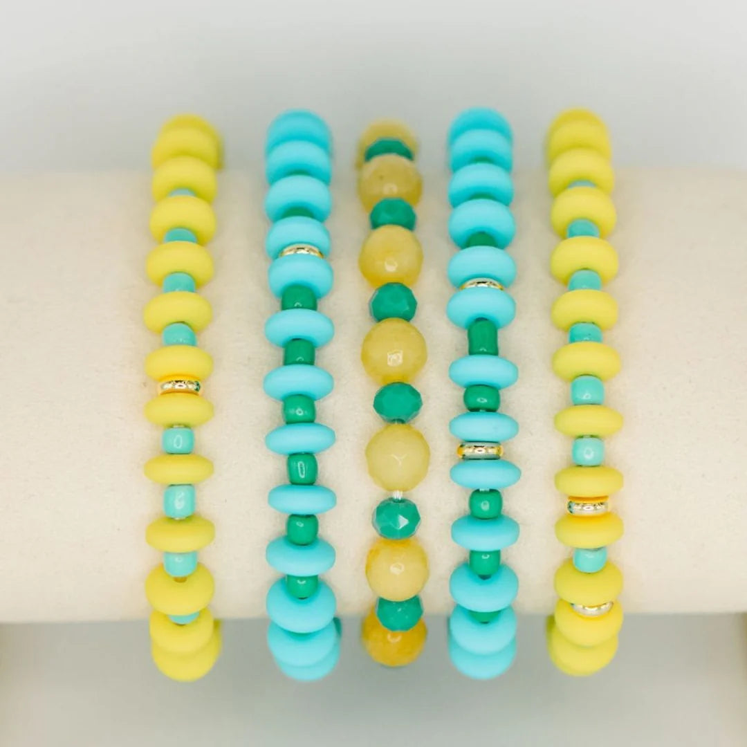 Calypso Stack (5 Bracelets) - 2 Colors