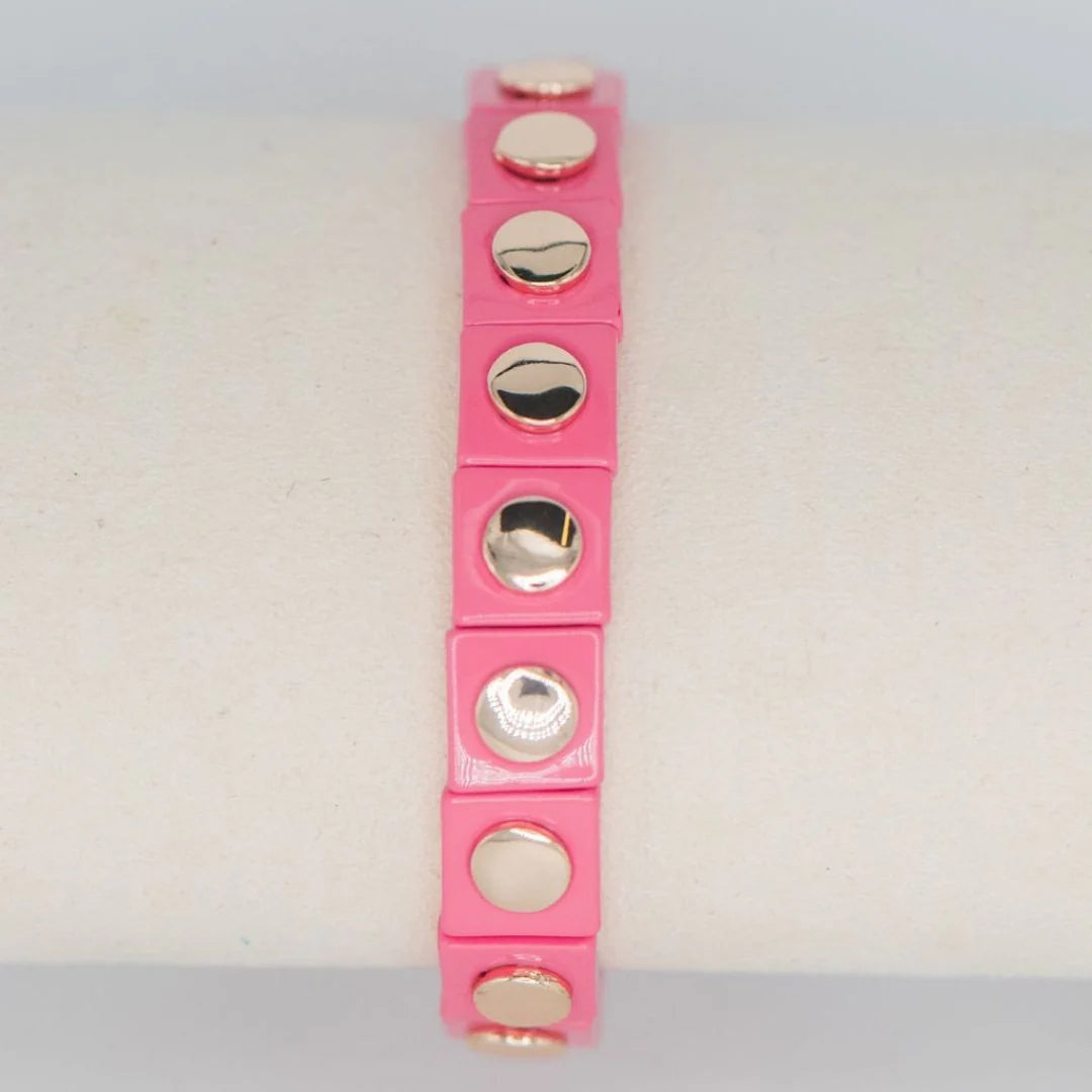Geometric Stretch Bracelet - Multiple Colors