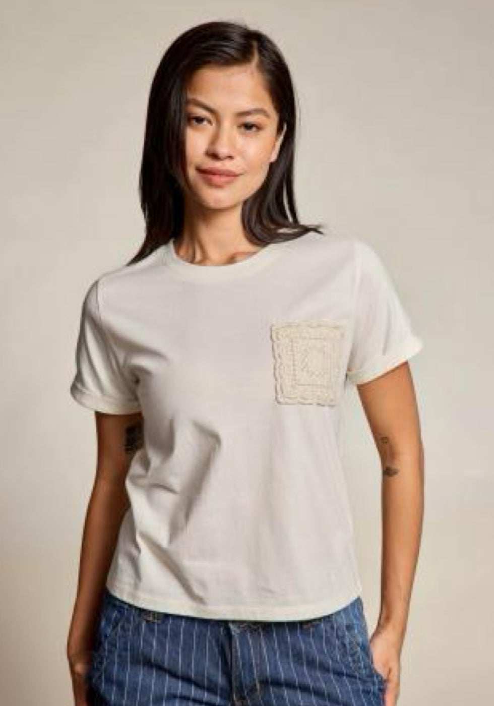 Crochet Pocket Tee